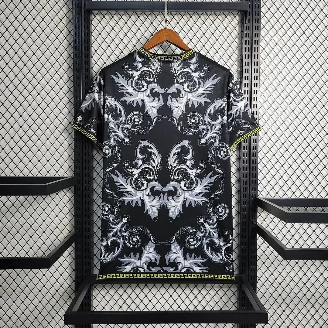 Italy × Versace 2024 Black Special Shirt